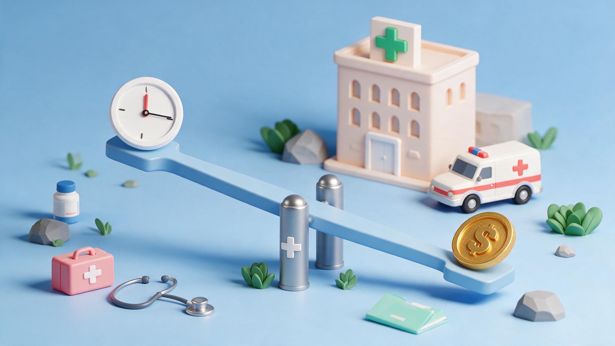 Time vs money: the doctor's dilemma
